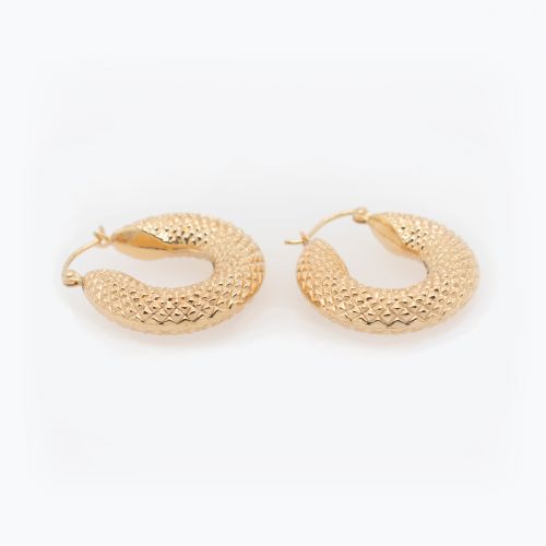 Medieval  Armour Hoop Earrings